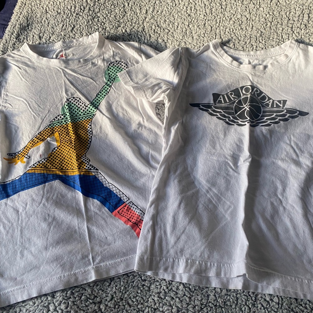 Jordan tshirts size 8 (M)